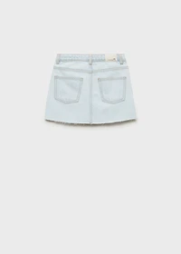 Denim mini-skirt