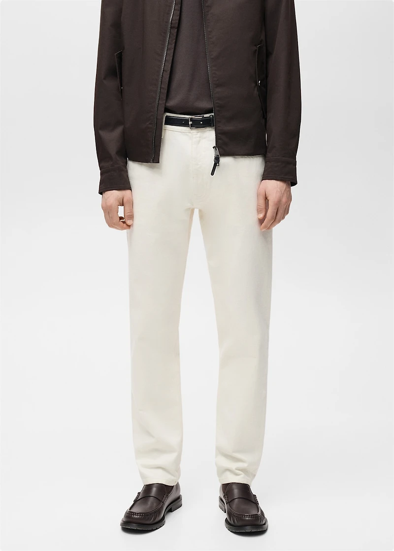 Tapered-fit selvedge jeans