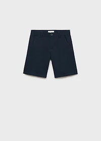 Linen chino Bermuda shorts