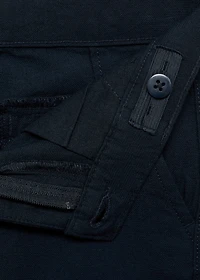 Linen chino Bermuda shorts