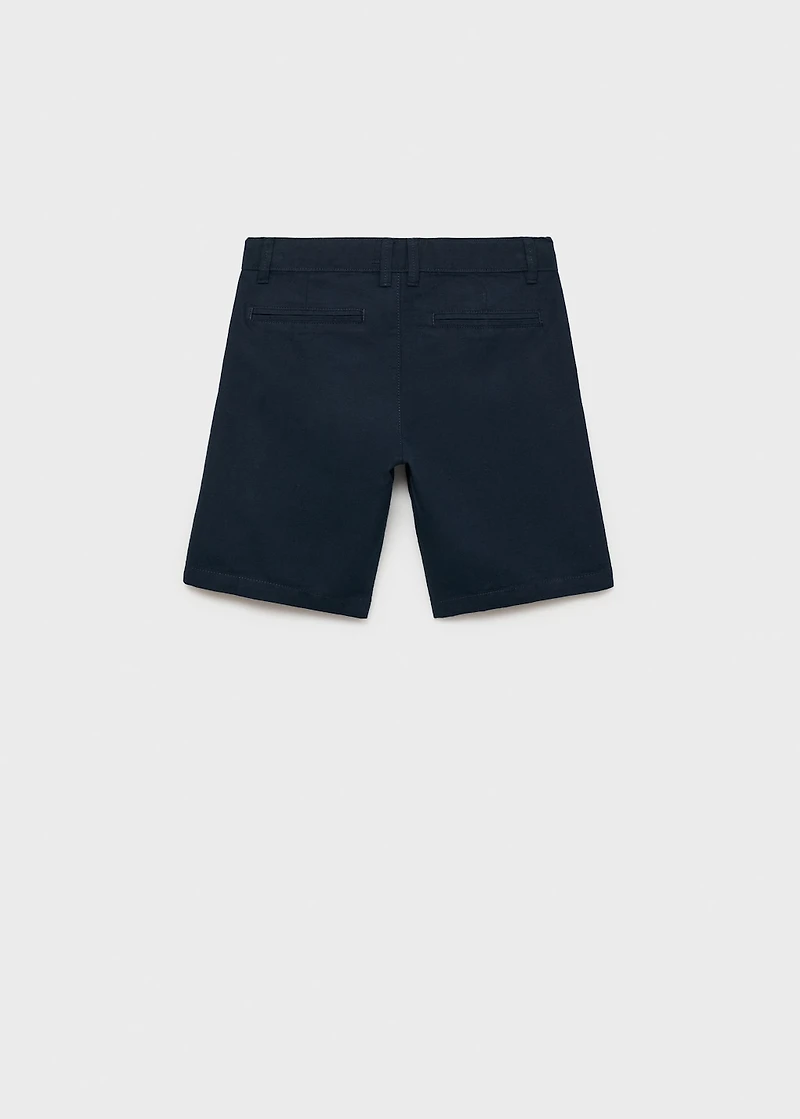 Linen chino Bermuda shorts