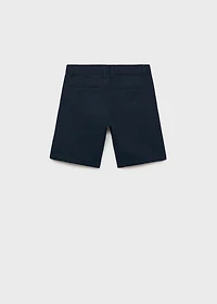 Linen chino Bermuda shorts