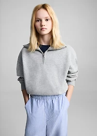 Striped cotton trousers