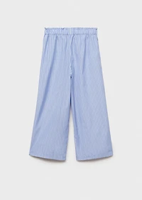 Striped cotton trousers