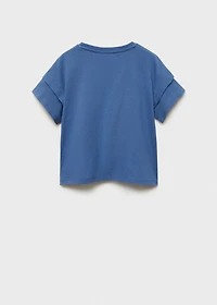 Cotton t-shirt with knot detail
