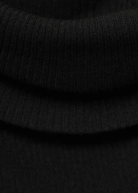 Off-the-shoulder dress combined fabric