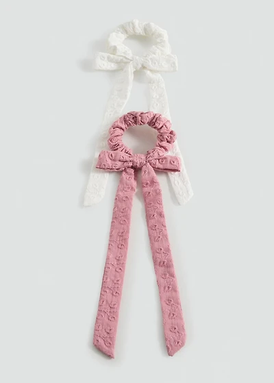 2 pack bow hair ties