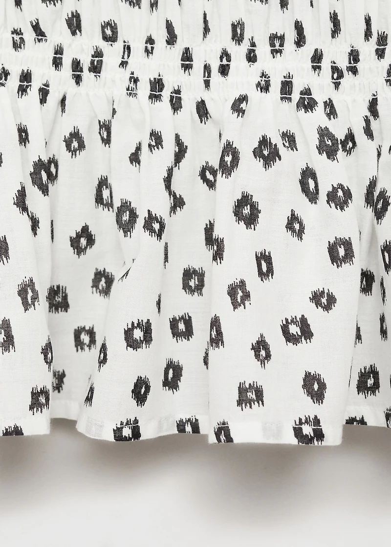 Ruffles printed blouse