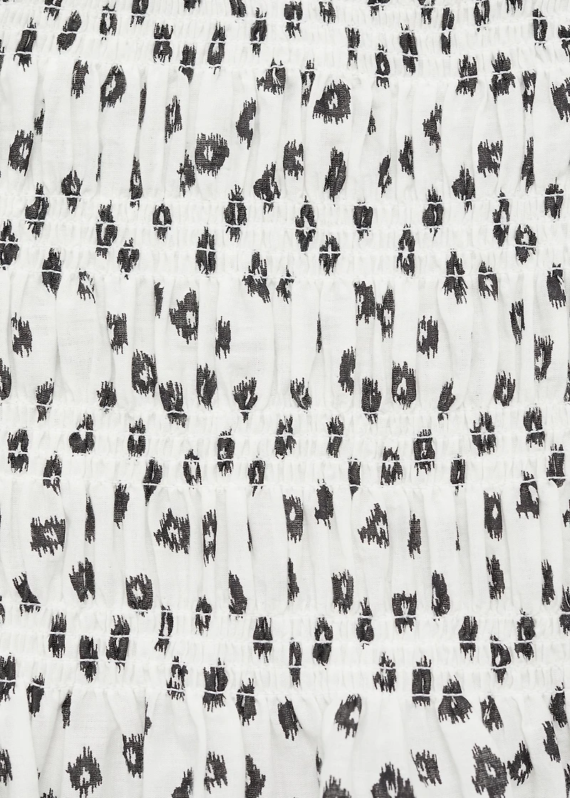 Ruffles printed blouse