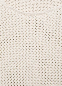 Knitted top with contrast details