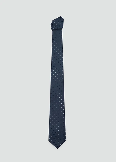 Polka-dot patterned tie