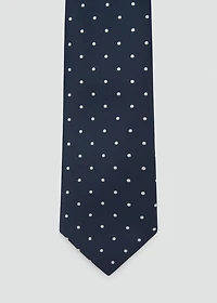 Polka-dot patterned tie