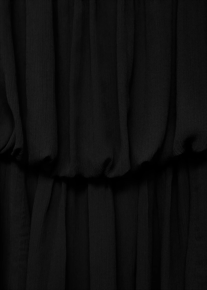 Gathered balloon dress