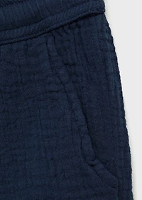 Straight-fit cotton pants