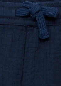 Straight-fit cotton pants