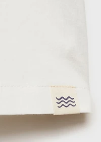 Striped cotton polo shirt