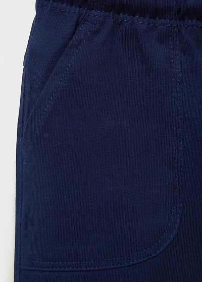 Cotton shorts with drawstring