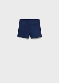 Cotton shorts with drawstring