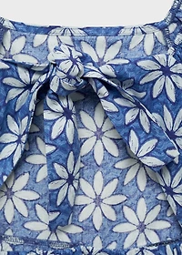 Floral jumpsuit with back opening