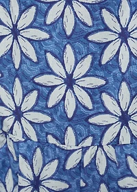 Floral jumpsuit with back opening