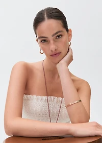 Ruched strapless top