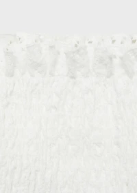 Ruched strapless top