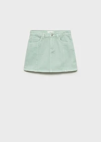 Denim short skirt