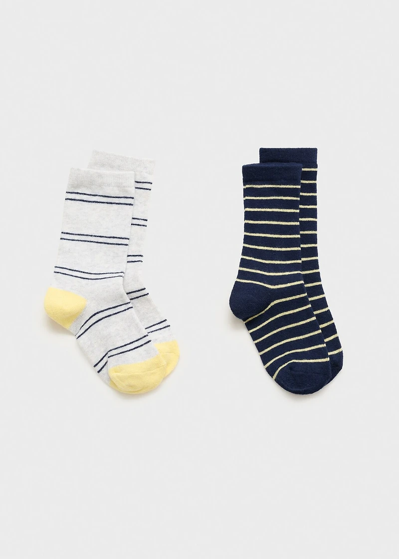 2 pack striped socks