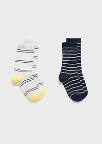 2 pack striped socks
