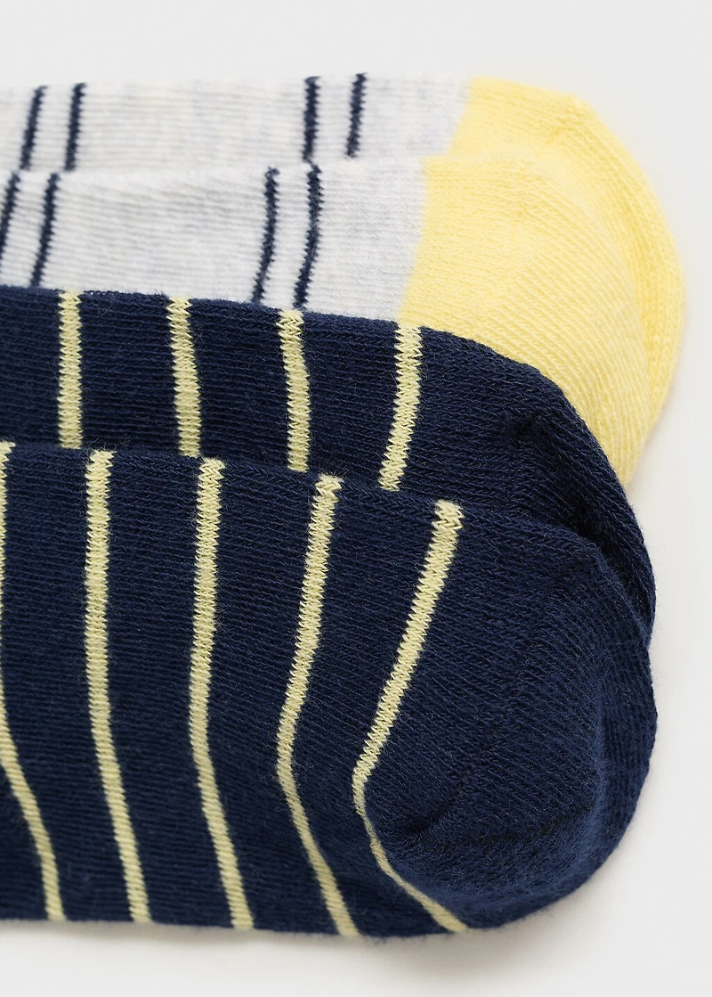 2 pack striped socks