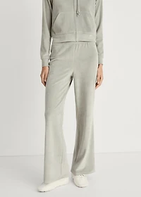 Soft-touch velour pants