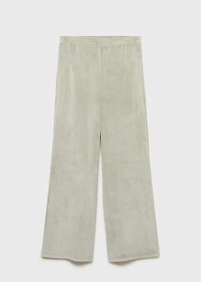Soft-touch velour pants