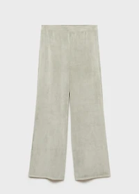 Soft-touch velour pants