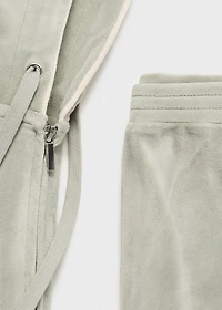 Soft-touch velour pants