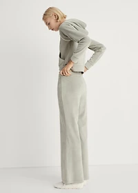 Soft-touch velour pants