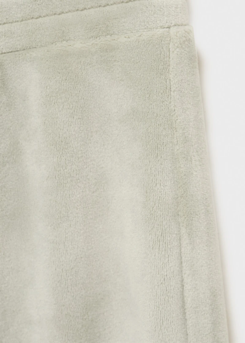 Soft-touch velour pants