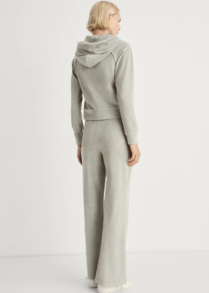 Soft-touch velour pants