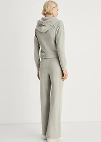 Soft-touch velour pants