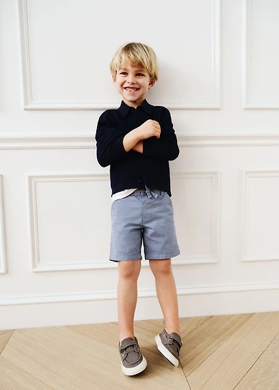 Cotton shorts with drawstring