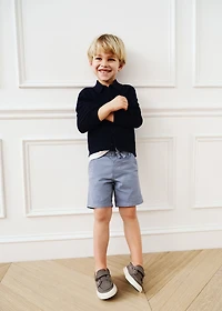 Cotton shorts with drawstring