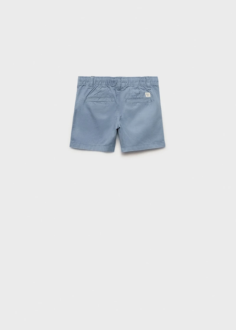 Cotton shorts with drawstring
