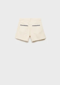 Shorts with embroidered detail