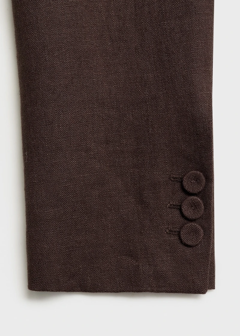 Linen suit blazer