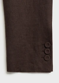 Linen suit blazer