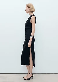 Asymmetrical linen dress