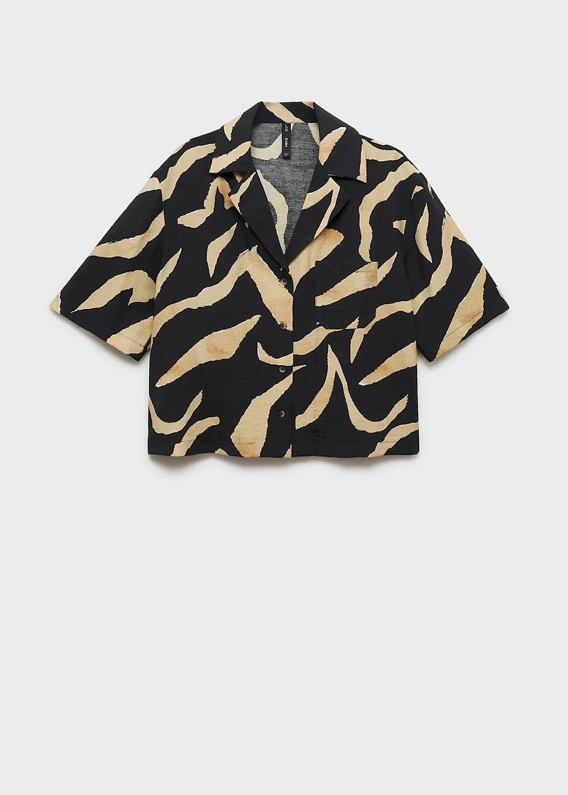 Printed short-sleeved shirt