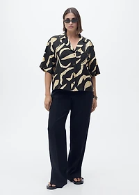 Printed short-sleeved shirt