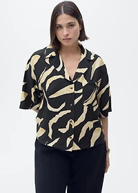 Printed short-sleeved shirt