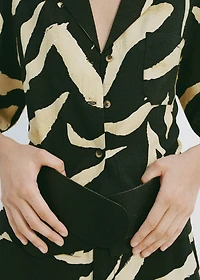 Printed short-sleeved shirt