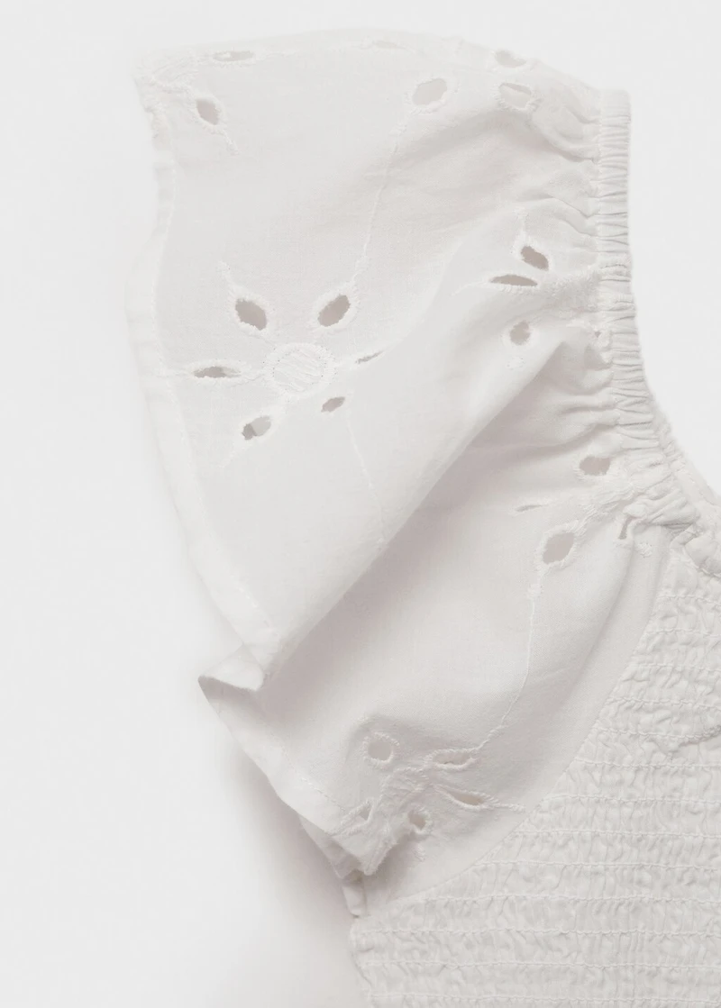 Ruffles embroidered top